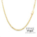 30” 14ky solid gold 2mm rope chain