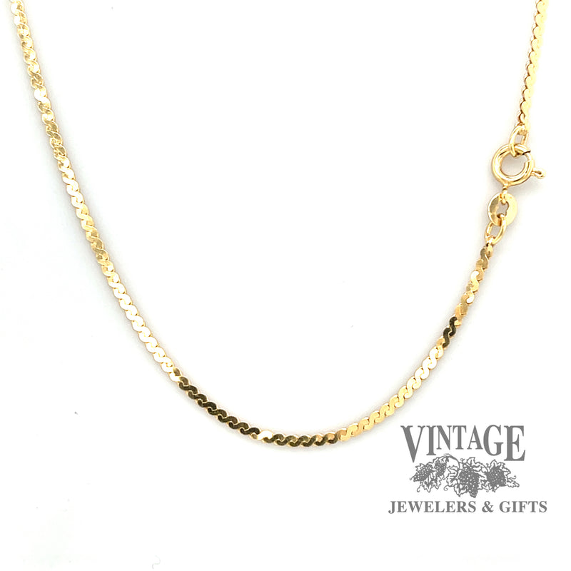 22” 14ky 1.7mm serpentine chain