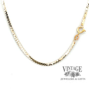 18” 14ky yellow gold 2mm serpentine chain necklace