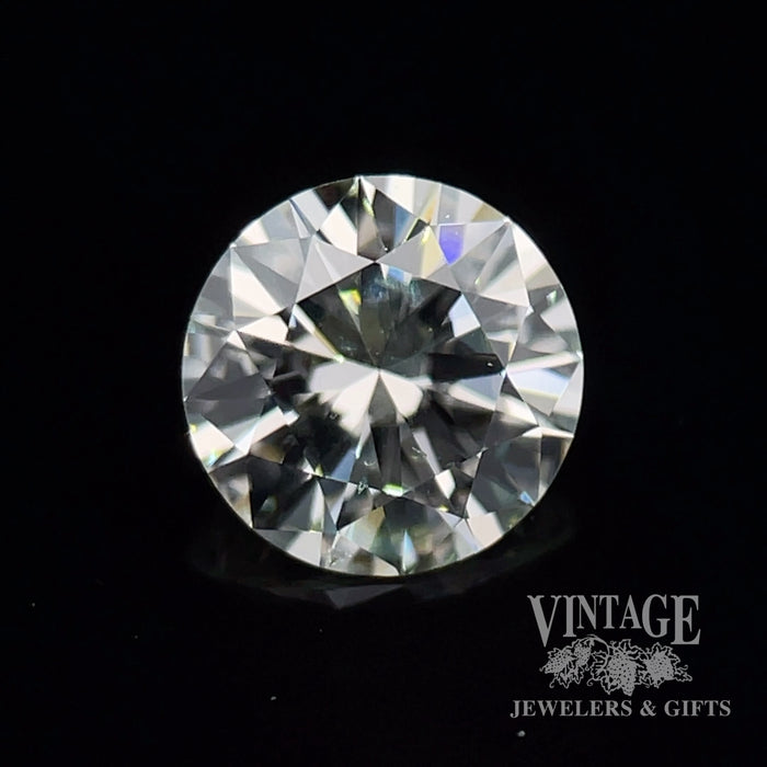 1.10 carat, round brilliant, J color, SI1 clarity, natural diamond, GIA graded