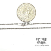 18” 14KW gold tinsel rope chain necklace Scale