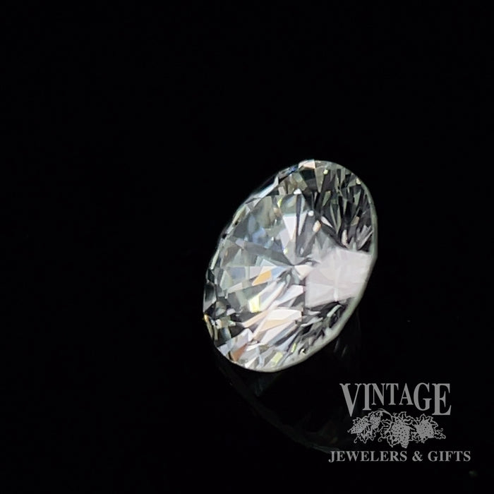 .41 carat, round brilliant, E color, VVS2 clarity, natural diamond side