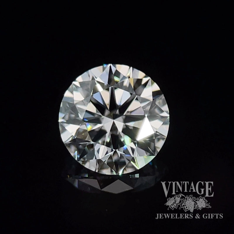 1.0 ct, round brilliant, E color, VVS2 clarity, lab diamond