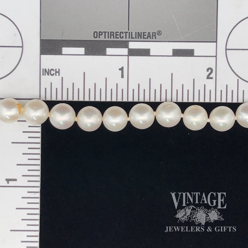7” akoya pearl bracelet scale