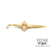 Black hills gold 10k leaf motif cross pendant thickness.