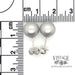 9.5 mm silver akoya pearl stud 14k white gold stud earrings scale