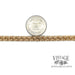 Vintage charm 14k gold bracelet scale