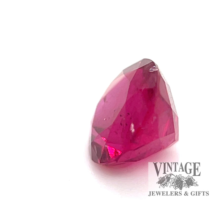 Side .52 carat, natural red beryl, rare gemstone.