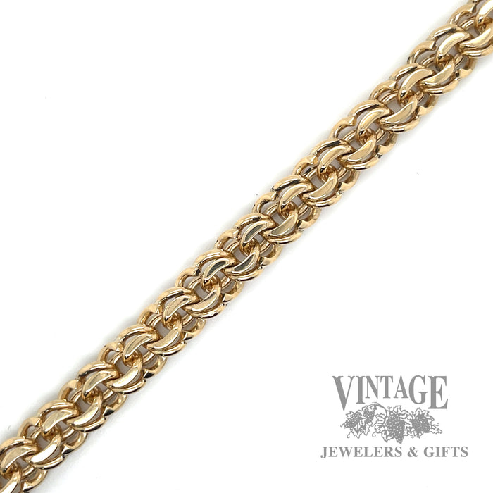 Vintage 14k solid gold charm bracelet