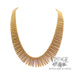 Cleopatra style 18k gold necklace