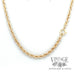 20” rope chain 14k gold 3mm necklace