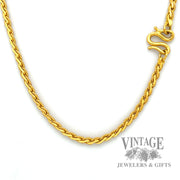 18” 24k gold chain necklace