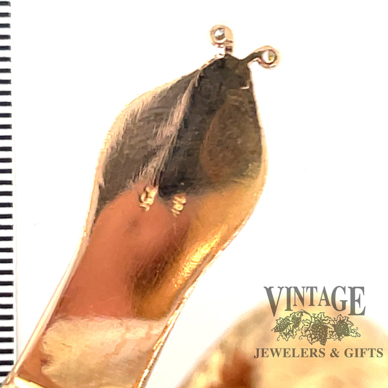 18 karat yellow gold "coiled" Snake arm wrap bracelet, underside