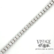 14 karat white gold 7 ctw natural diamond tennis bracelet