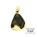 18ky gold bezel set turquoise pendant, backside