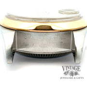 Ladies pre-owned Rolex oyster perpetual datejust stainless steel and 18ky gold watch, inside other lug