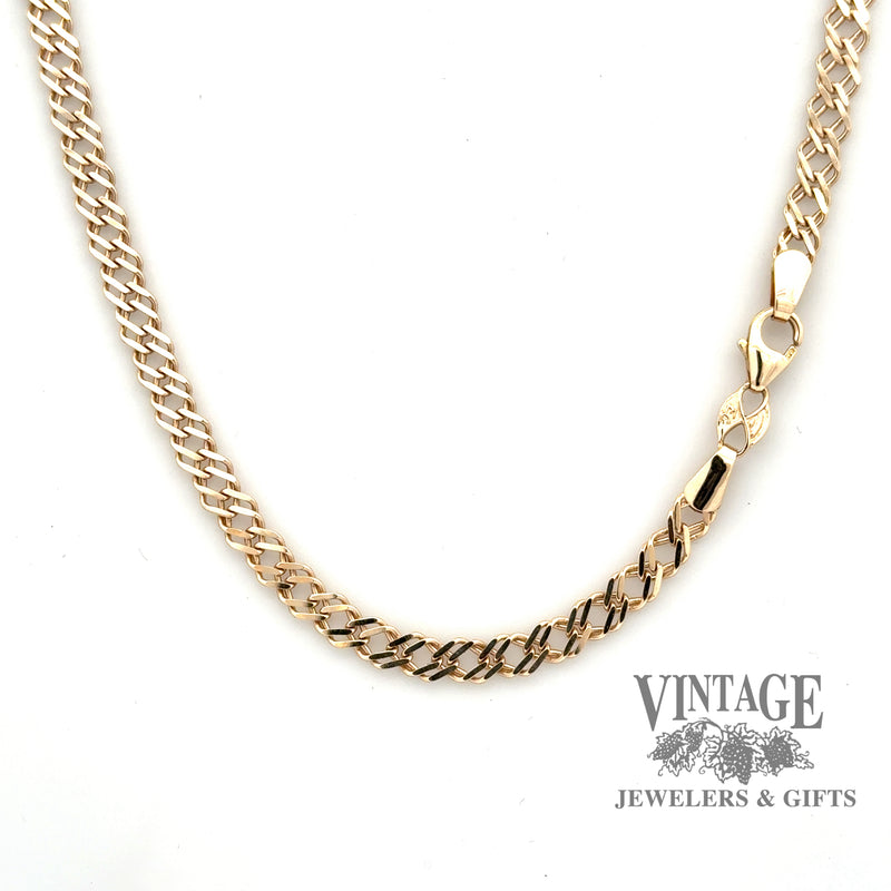 20” open herringbone 14ky gold chain