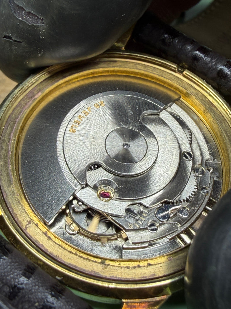 Vintage 14K Yellow Gold Automatic 25-Jewel Wristwatch – ETA 2456