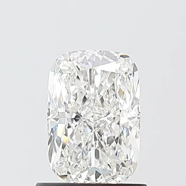 1.01 carat, Cushion Brilliant Cut, E color, VVS2 clarity, Lab Grown Diamond Front View