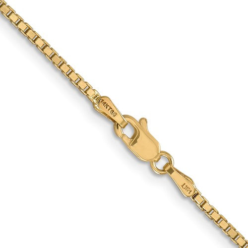 14 karat yellow gold 1.5 mm 20" chain with lobster clasp