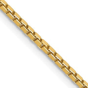 14 karat yellow gold 1.5 mm 20" chain with lobster clasp