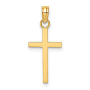 Small 14ky gold cross pendant