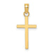 Small 14ky gold cross pendant