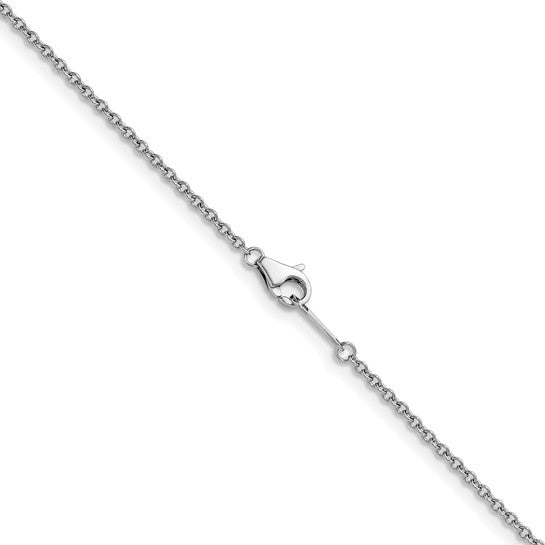 Platinum 1.45mm solid cable chain