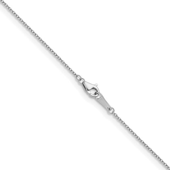 Platinum 1.1 mm solid cable chain
