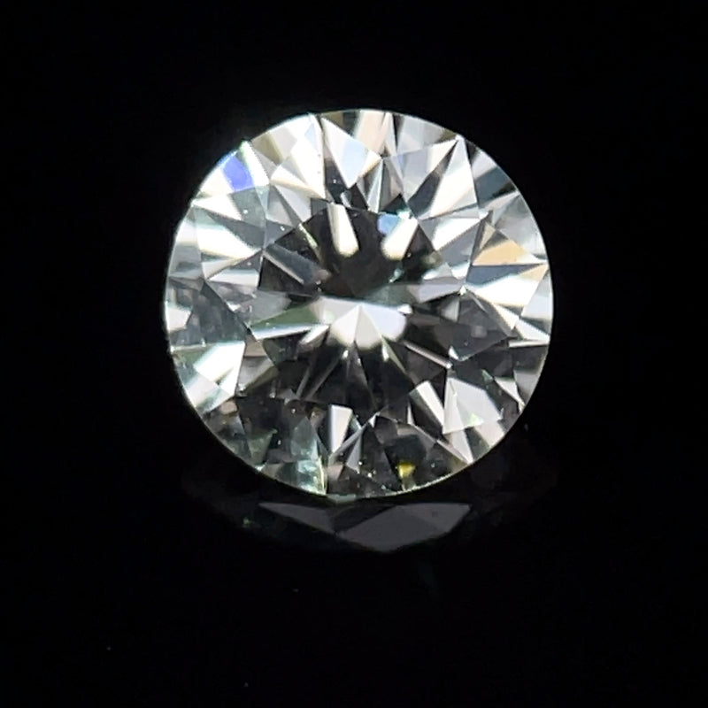 .645 carat, round brilliant, M color, SI1 clarity, natural diamond, GIA graded