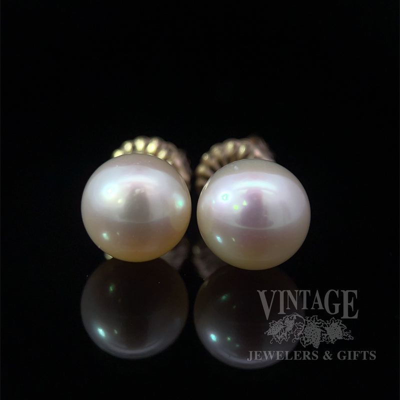 10 mm South sea pearl 14k gold stud earrings
