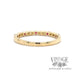 Ruby and diamond 14k gold ring band bottom