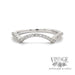 Diamond arches 18k white gold ring band