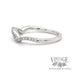 Diamond arches 18k white gold ring band side