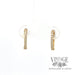 Front 14k gold round huggie diamond earrings