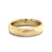 Front brushed 14k yellow gold band