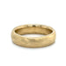 Back brushed 14k yellow gold band