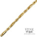 8" Rope figaro 14k solid gold chain bracelet