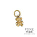 Teddy bear yellow gold charm