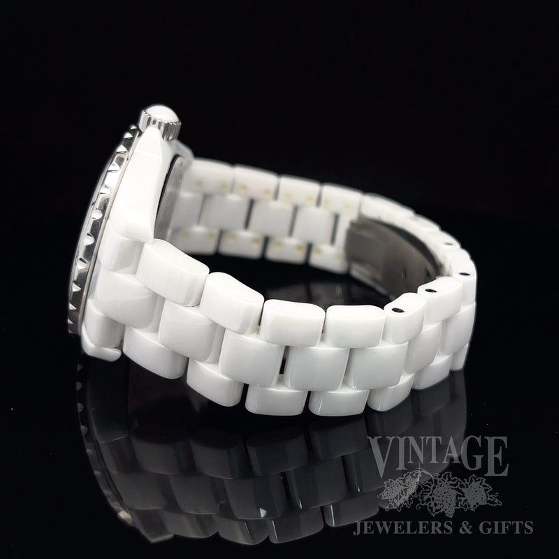 Chanel J12 Diamond Automatic White Ceramic Watch
