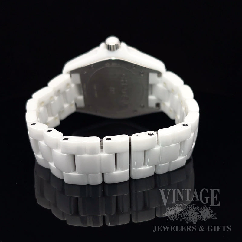 Chanel J12 Diamond Automatic White Ceramic Watch