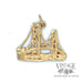 Suspension Bridge 14k yellow gold charm