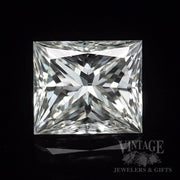 1.04 Carat Princess Cut, GIA, I color, SI2 Clarity, Natural Diamond Front View