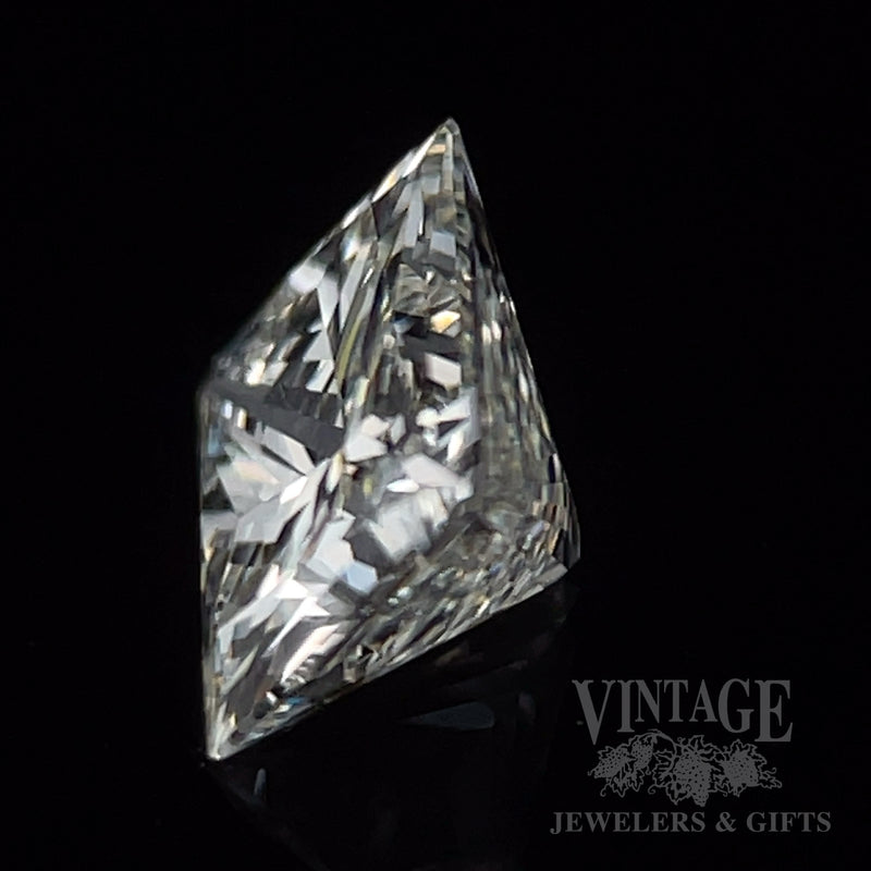 1.04 Carat Princess Cut, GIA, I color, SI2 Clarity, Natural Diamond Side View