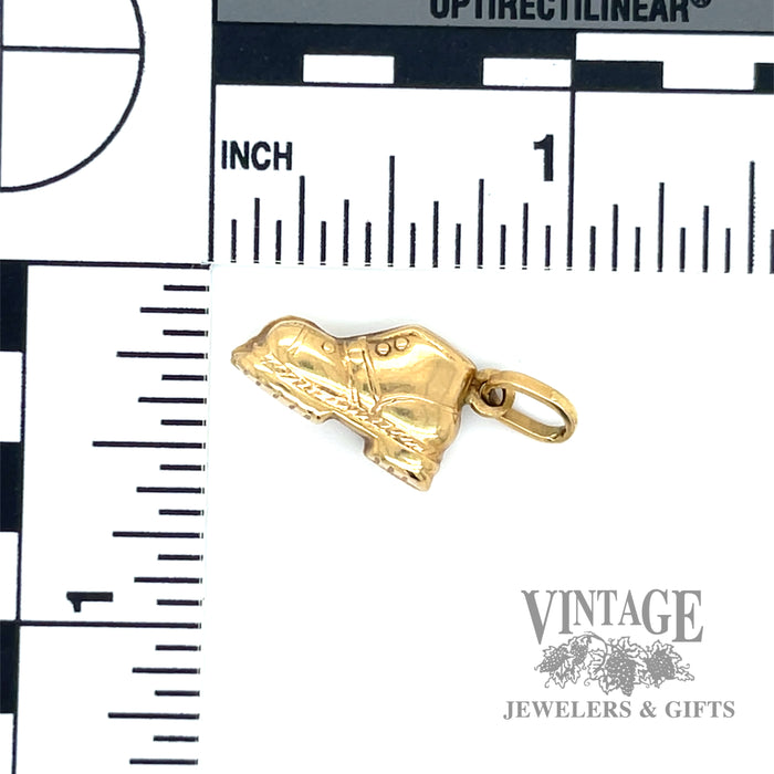 Shoe 14k yellow gold charm