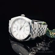 Rolex Datejust 41 126300 White Dial Jubilee Bracelet 2026 Box & Papers dial