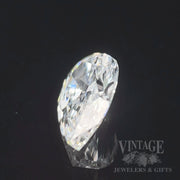 1.26 carat E color VS1 clarity Pear Shape Natural Diamond Side View