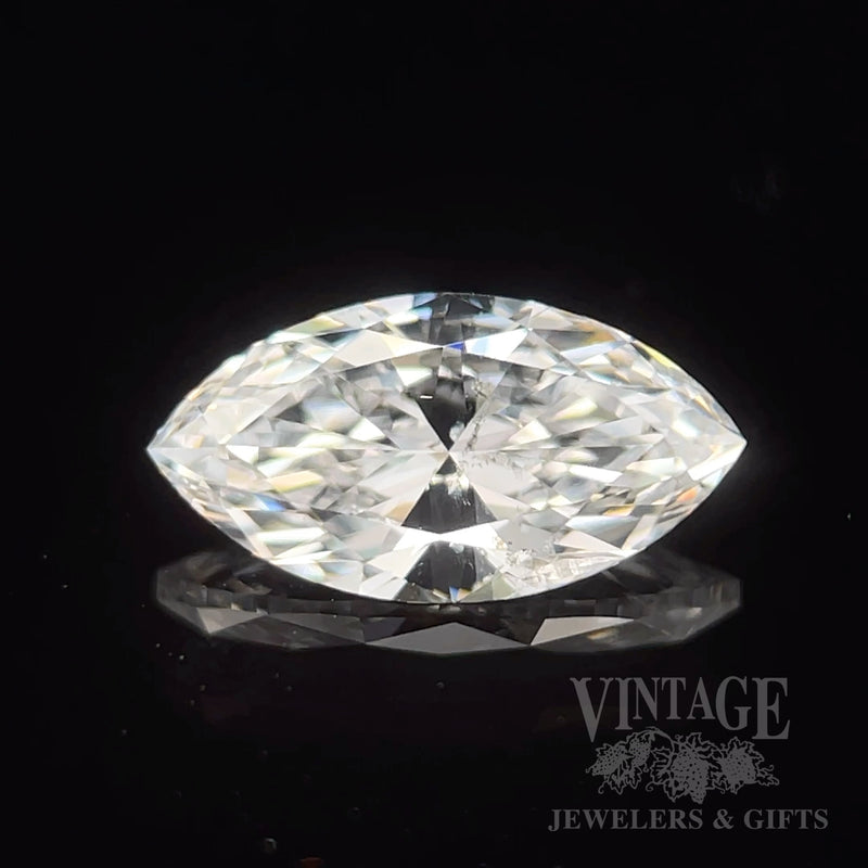 1.0 Carat D color I1 Clarity Marquise Cut Natural Diamond