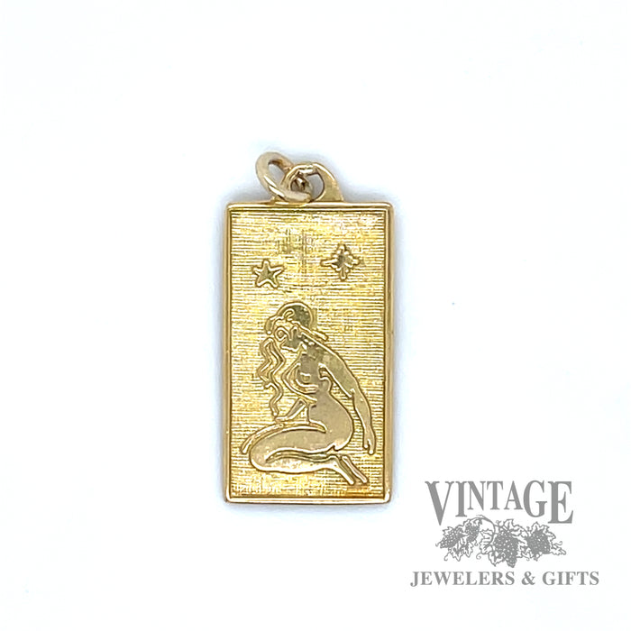 Virgo 18k yellow gold charm