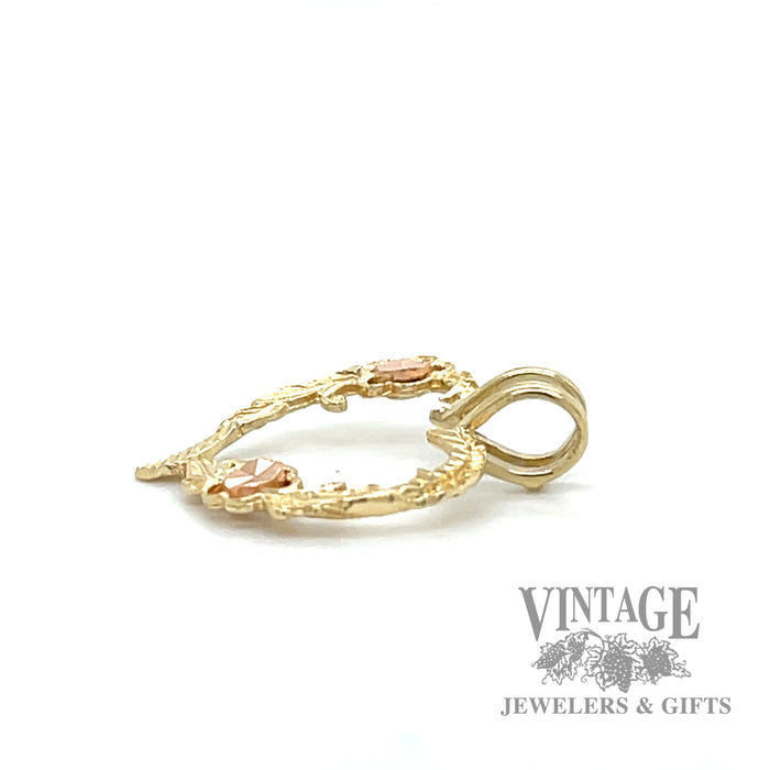 Heart 14k yellow gold charm